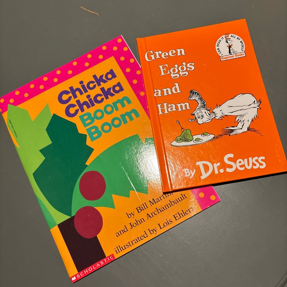 Chicka Chicka Boom Boom and Green Eggs and Ham Books